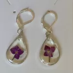 Gedroogde bloemen sieraden set Gedroogde bloemen sieraden set met ketting en oorbellen