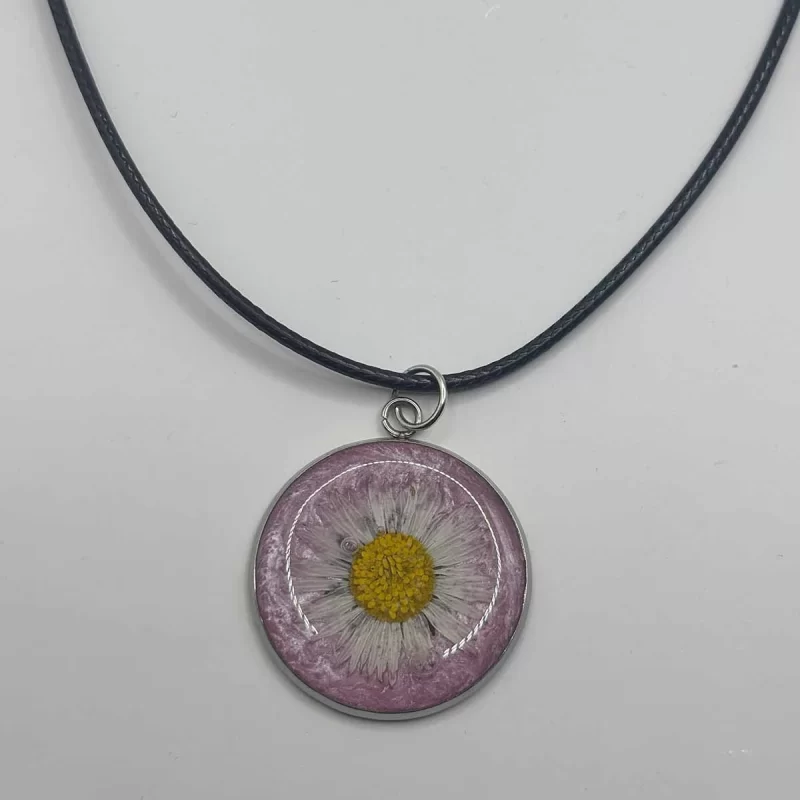 Handmade pink necklace