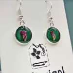 RVS oorbellen, hypoallergeen en lichtgewicht.