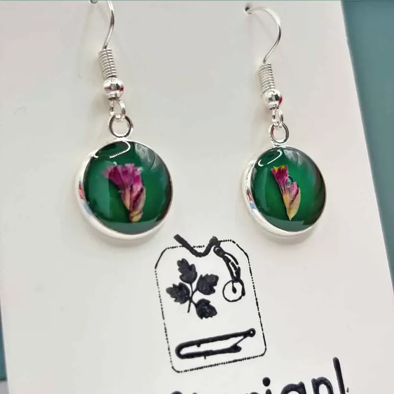 RVS oorbellen, hypoallergeen en lichtgewicht.