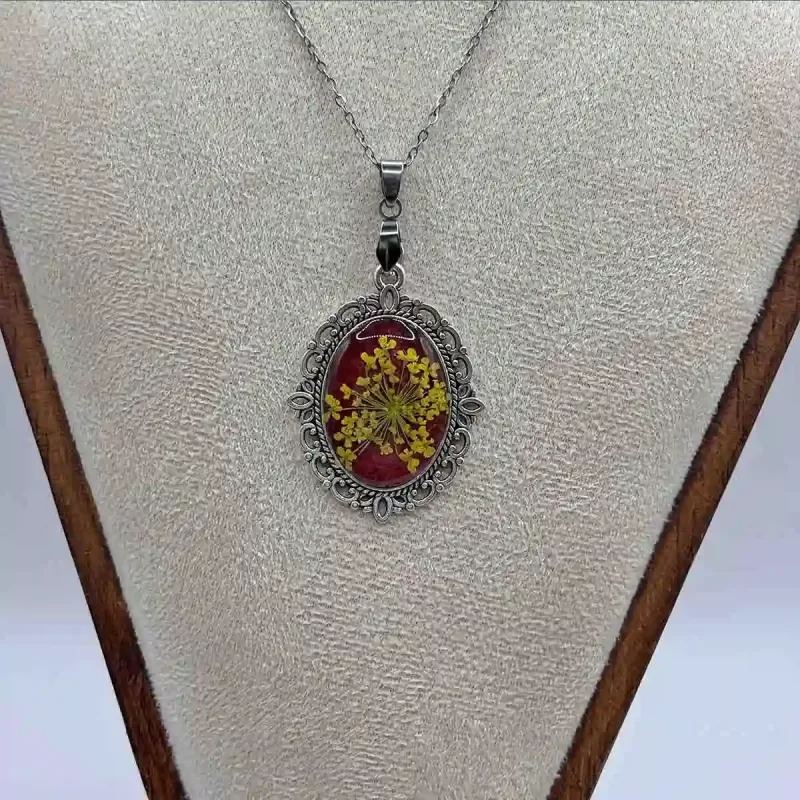 Close-up van botanische ketting, origineel Sinterklaas cadeau.