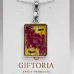 Gepersonaliseerde epoxy hanger cadeau valentijn moederdag