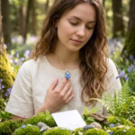 Close-up hortensia epoxy hanger gedroogde bloemen